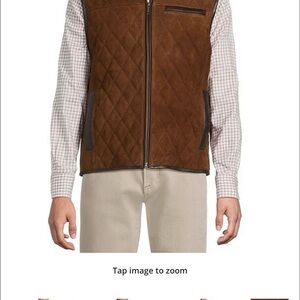 Daniel Cremieux Men's Tan Quilted Vest
